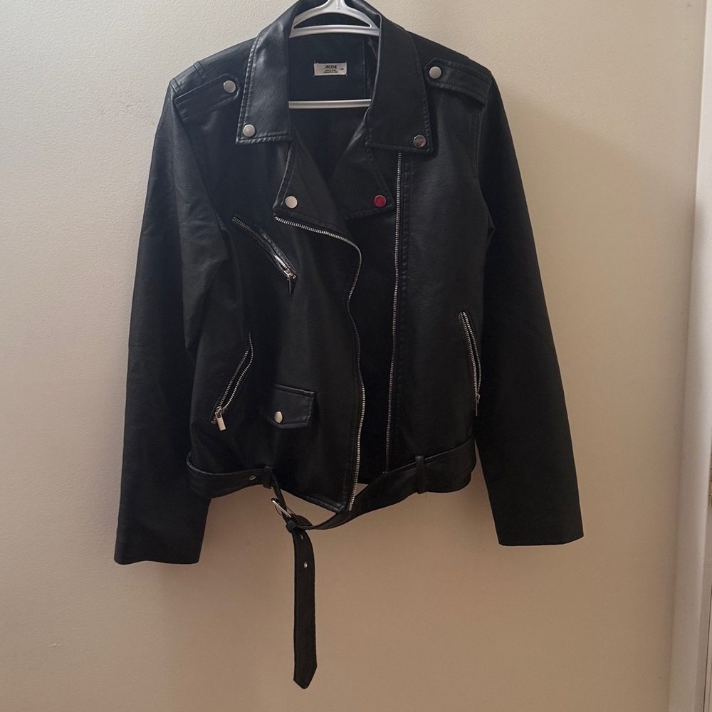 Black Polyurethane Jacket
